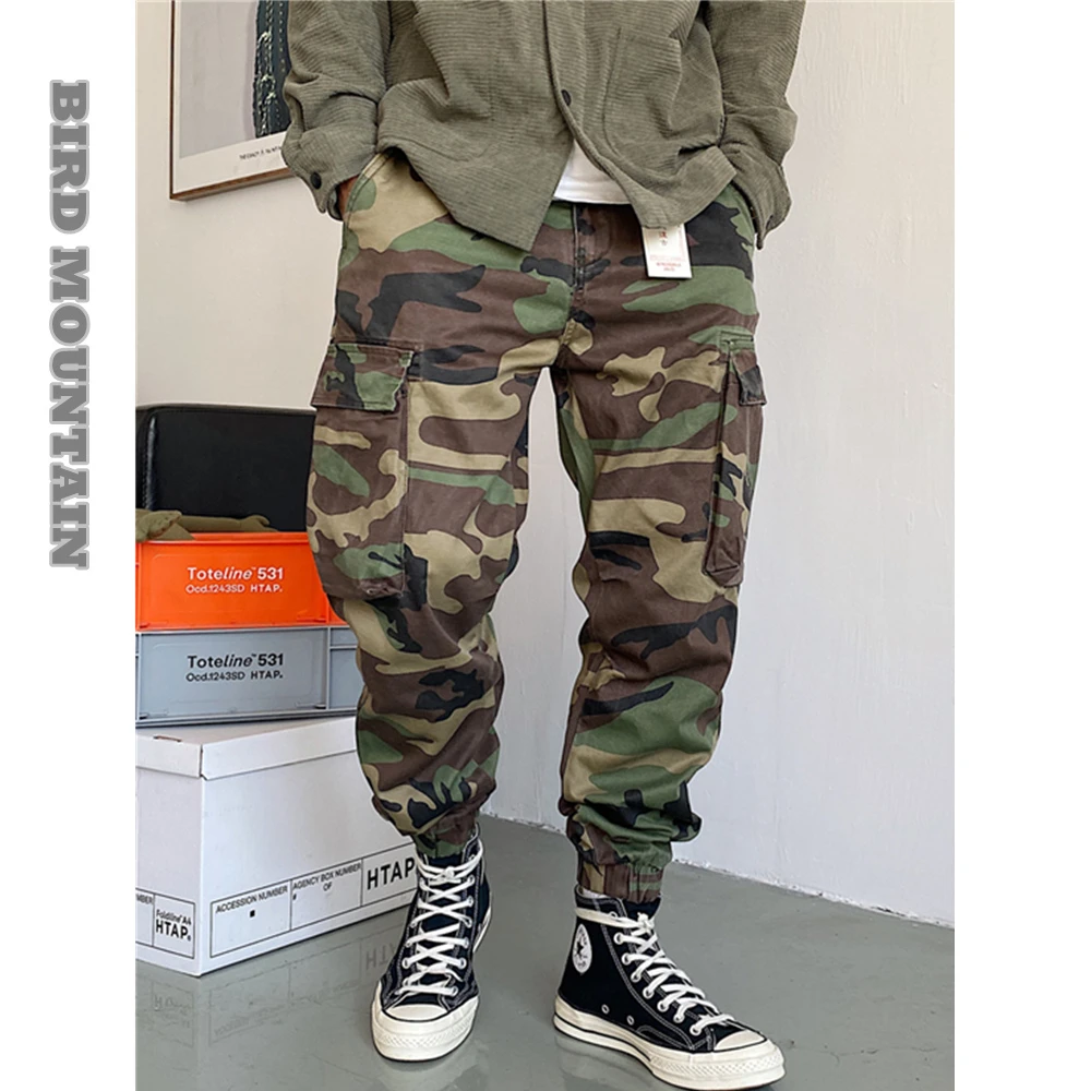 Spring Autumn Streetwear American Casual High Quality Camouflage Cargo Pants Men Clothing Harajuku Tactical Jogging Trousers