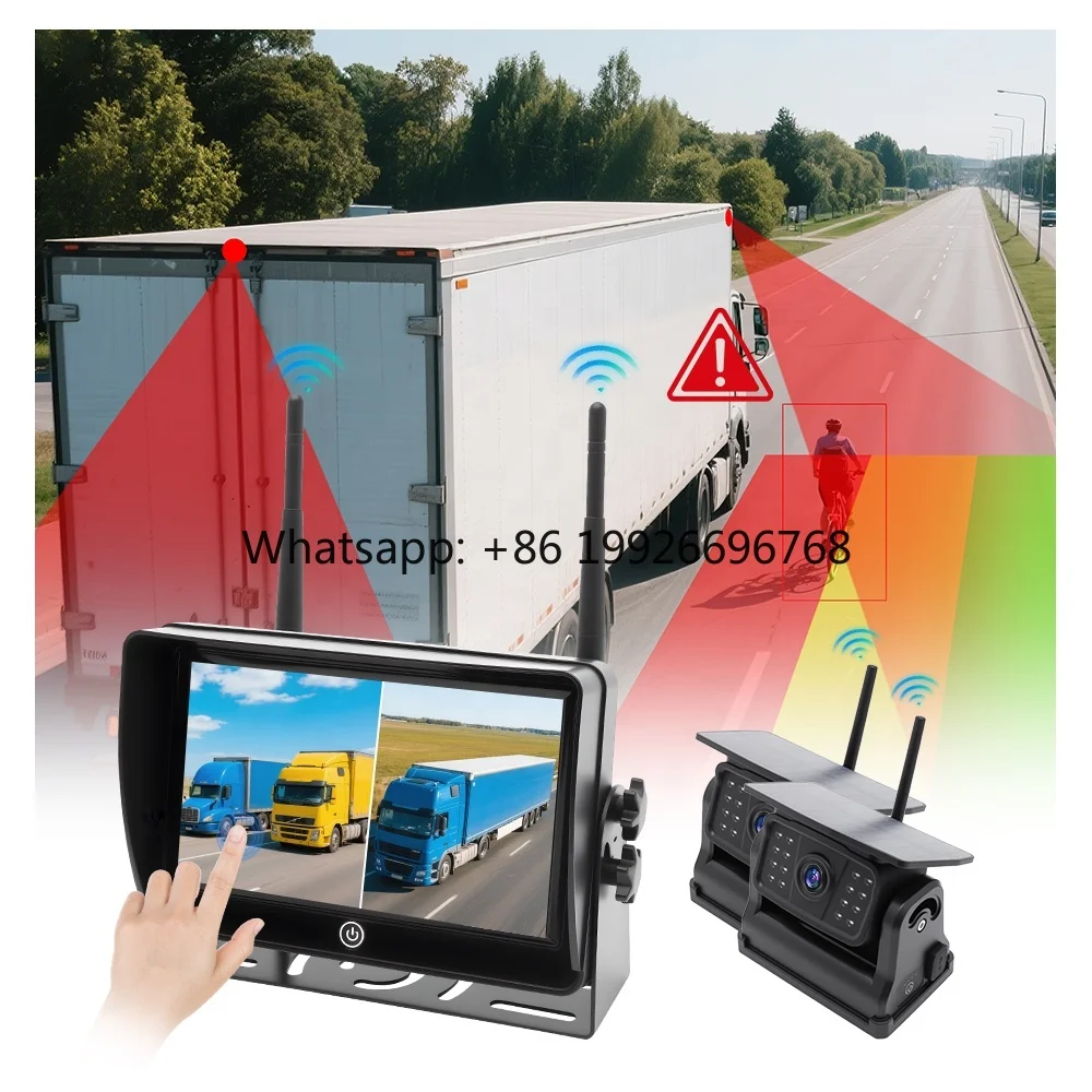 

7-дюймовая беспроводная сенсорная система видеорегистраторов с солнечной магнитной камерой для коммерческого автопарка, грузовиков, автобусов, портативная, для обеспечения безопасности