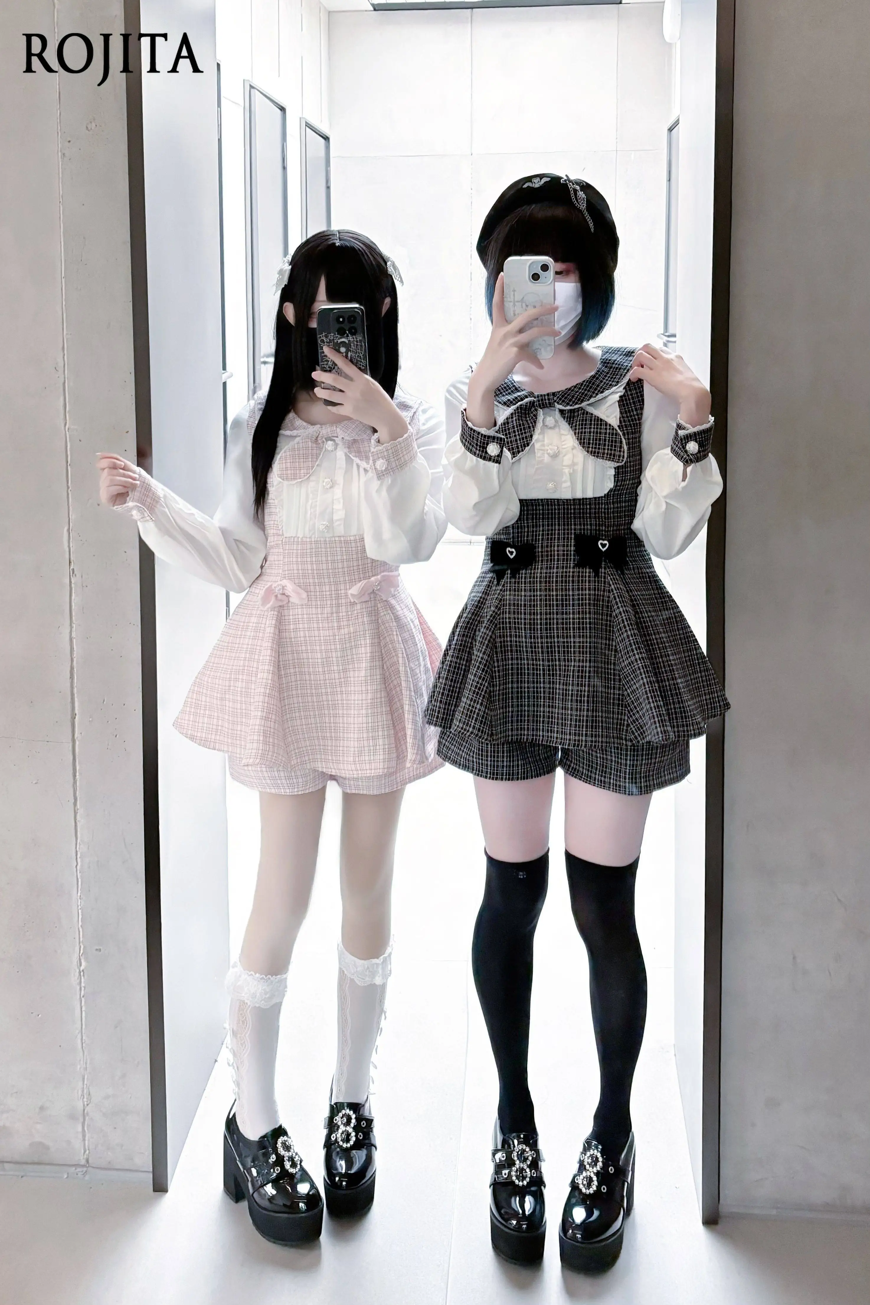 Original Design Second Dimensional Long Sleeve Bow Elegant Sweet Lolita Two-Piece Set Cute Japanese Perfect for Daily Wear