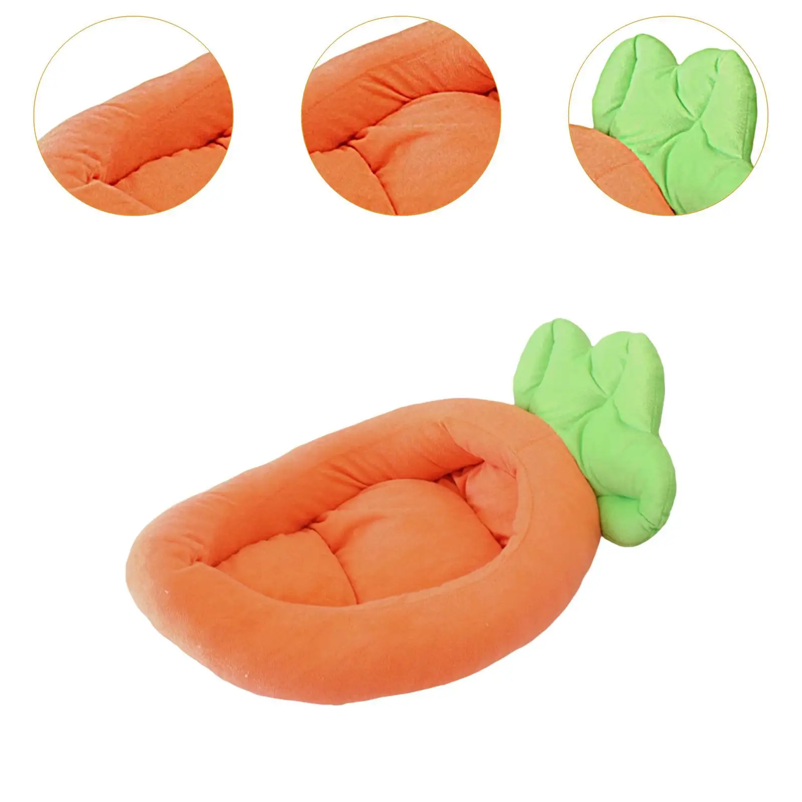 Cat Dog Bed Comfortable Carrot Shape Dog Cushion Cat Beds for Indoor Cats Sofa Lounger for Small Dogs Small to Medium Pets Cats