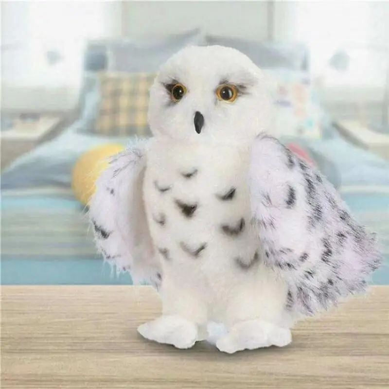 Anime Hedwig Snowy Owl 20Cm Cosplay Bird Stuffed Animal Model Plush Cute Toy Birthday Hallowmas Adult Children Character Gifts