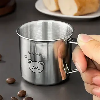 WORTHBUY 304不鏽鋼兒童迷你可愛水杯,附把手,加厚防燙,可盛裝牛奶、咖啡等飲品 10 最佳銷售 兒童馬克杯 - №9