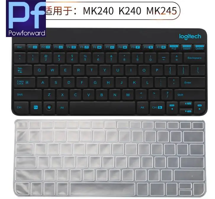 Silicone For Logitech K240 MK240 MK245 Nano Mk 240 245 Dustproof mechanical keyboard Cover Protector