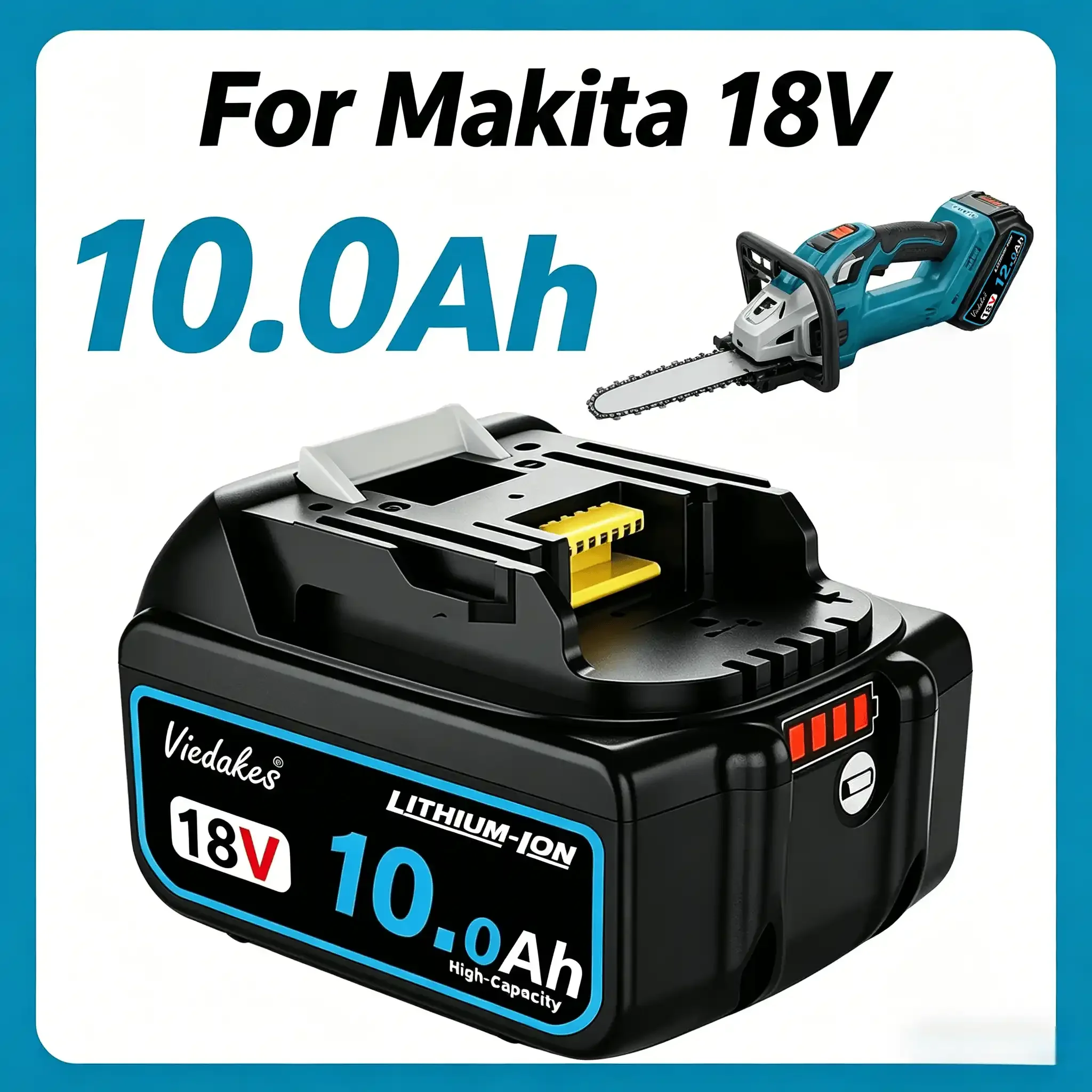 

Совместимый аккумулятор Makita 18V 8.0Ah LXT для DHP484, DTD154, аккумуляторный шуруповерт, угловая шлифовальная машина, инструмент.