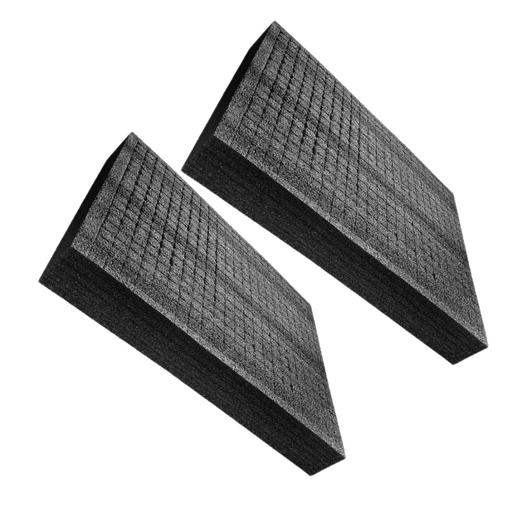 2 Stück schwarze Perlen-Baumwollschaumstoff-Einsätze, professionelle Verpackungseinlage für den täglichen Gebrauch, geschnittene Schutzpolsterung für Schmuckwerkzeuge