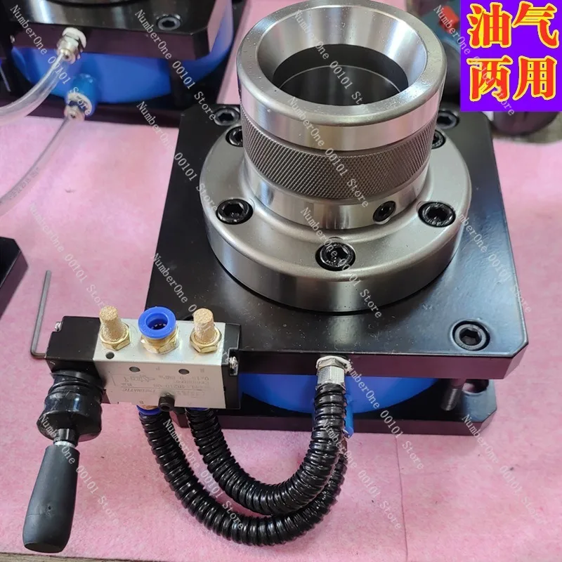 160mm Bore Hydraulic Pneumatic Power Chuck with 40 Collet, Drilling Tapping Fixture Clamping System