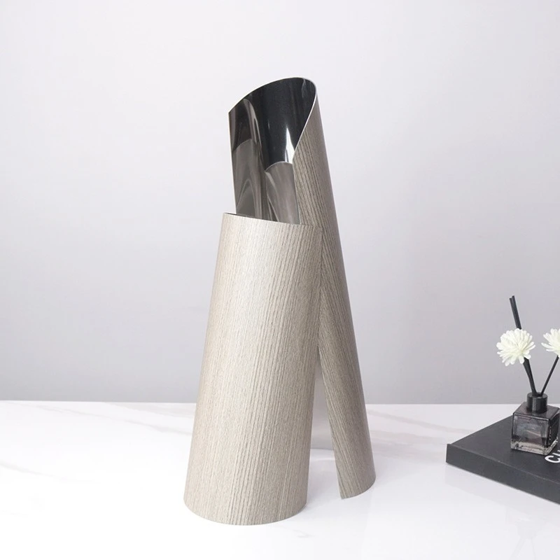 

Modern simple stainless steel dried flower flower arrangement ornament, model room dining table, living room soft decoration