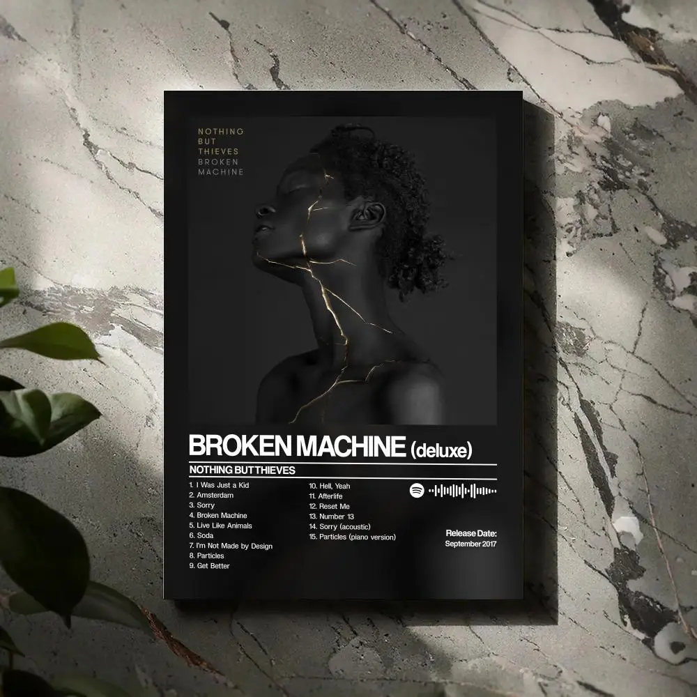 

Broken Machine Nothing But Thieves Poster Prints Canvas Painting Wall Art Picture Living Room Home Decor Music Album Cover