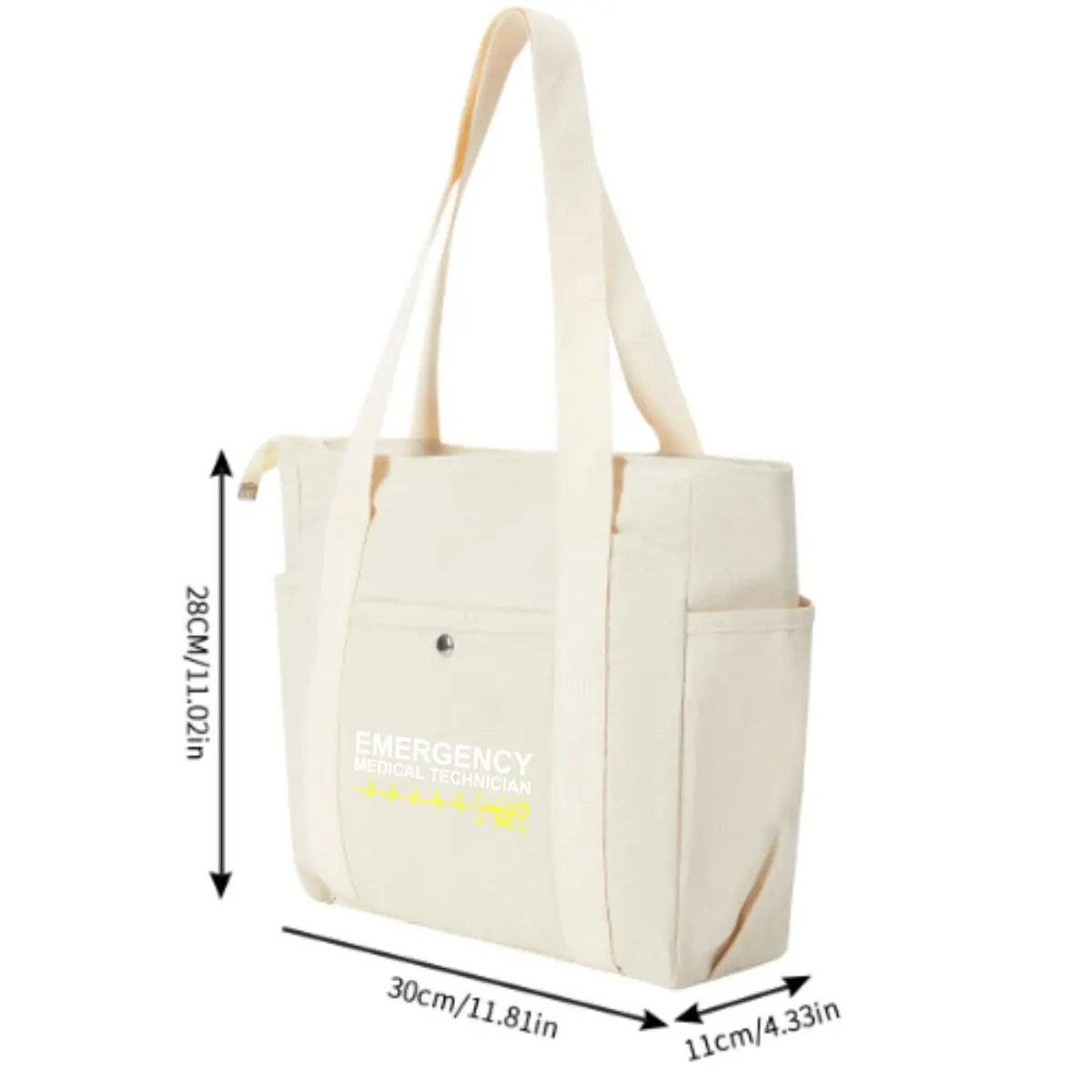 Emergency Helps Need Simple Canvas Bag Women's Basic Shopping Commute Bag