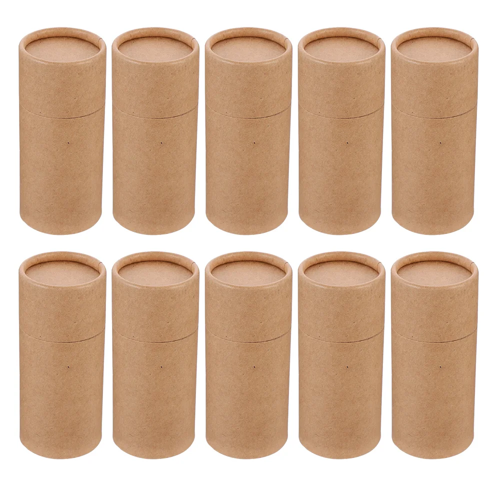 

15 Pcs Cardboard Tube Paper Gift Box Food Containers with Lids Thickened Canister Face Mounting Storage Jars