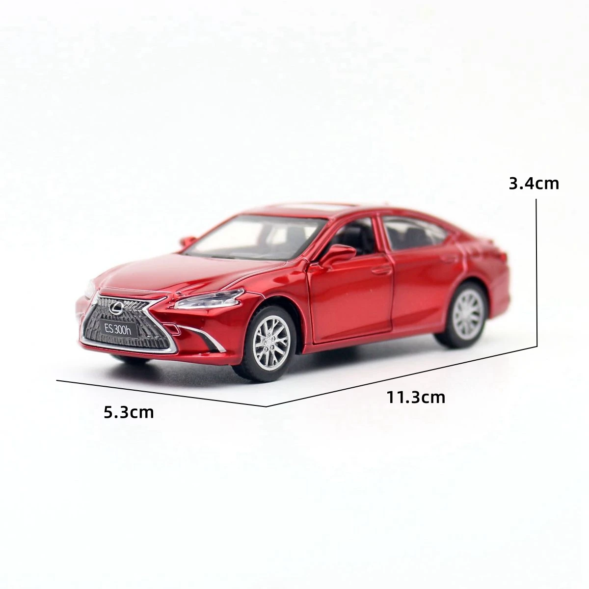 1/43 Lexus ES300h Toy Car Diecast Miniature Metal Model Pull Back Doors Openable Educational Collection Gift for Kid Match Box