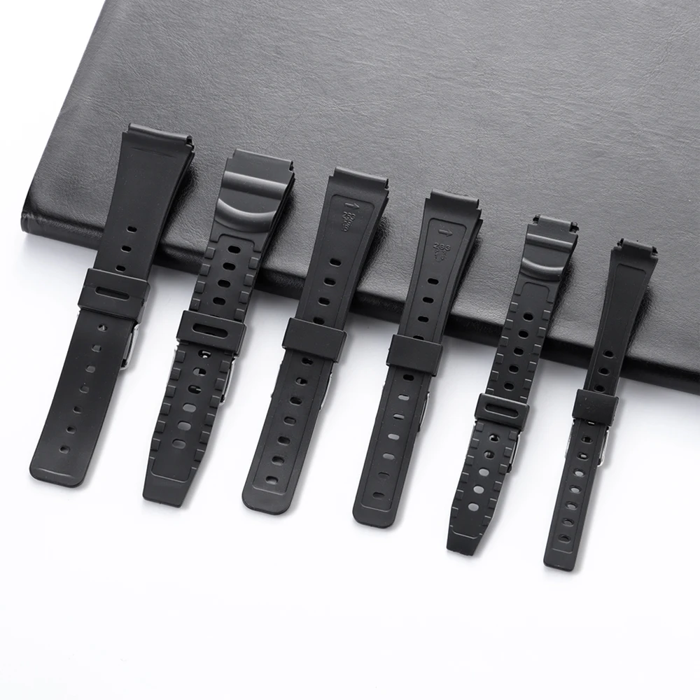 12mm 14mm 16mm 18mm 20mm 22mm Silicone Watch Strap for Casio W800H A158/168 AE1200 SGW400 F91W F84 F105/108 Men Women Bracelets view 6