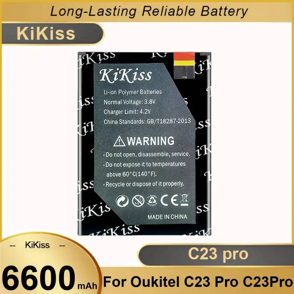 

6600Mah Mobile Phone Battery Environmentally Friendly For Oukitel C23 Pro