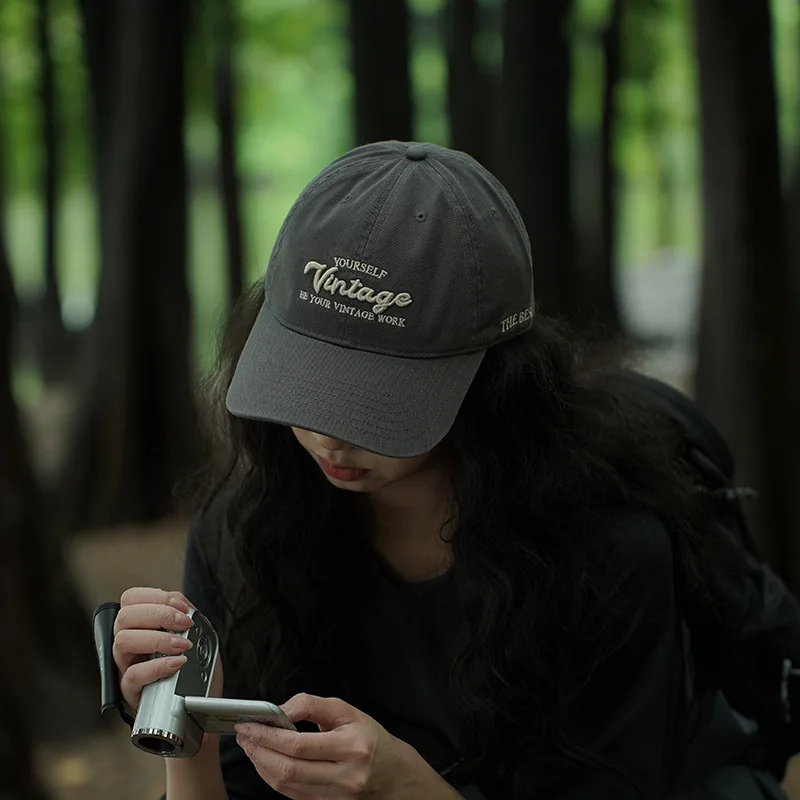 Retro Style Baseball Cap,Fashionable Embroidered Letter, Multifunctional Casual Sun Protection For Spring And Summer,Unisex