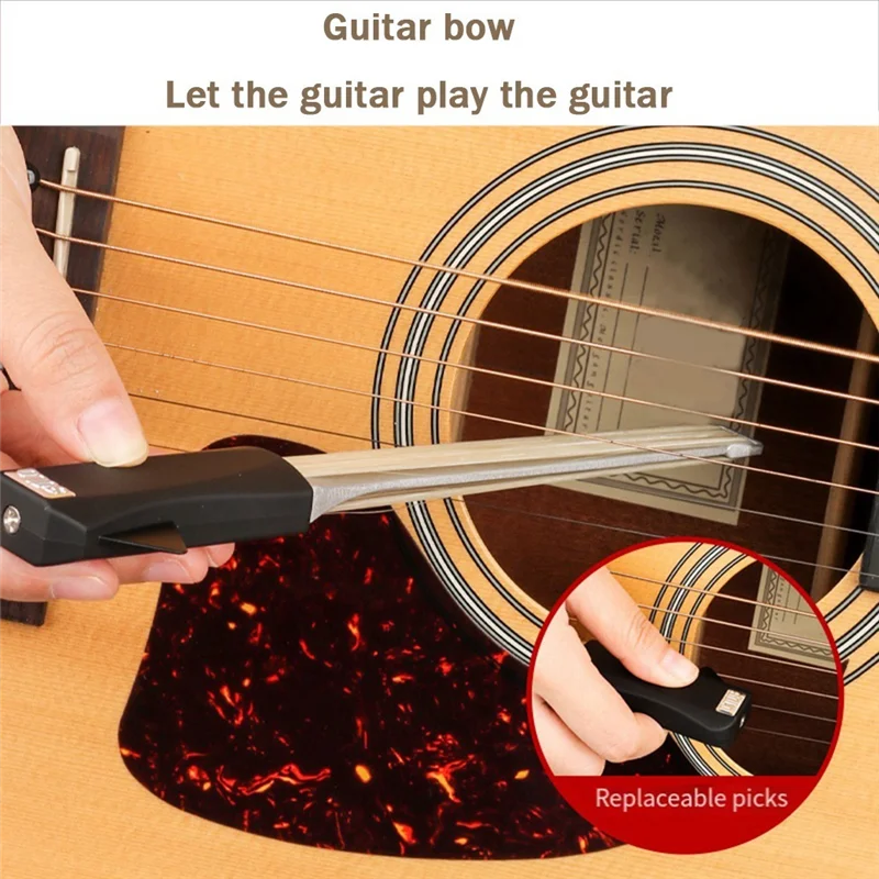 

A99I-Versatile 2-In-1 Guitar Bow, Portable, Creates Unique Cello & Violin-Like Sounds Easy Install