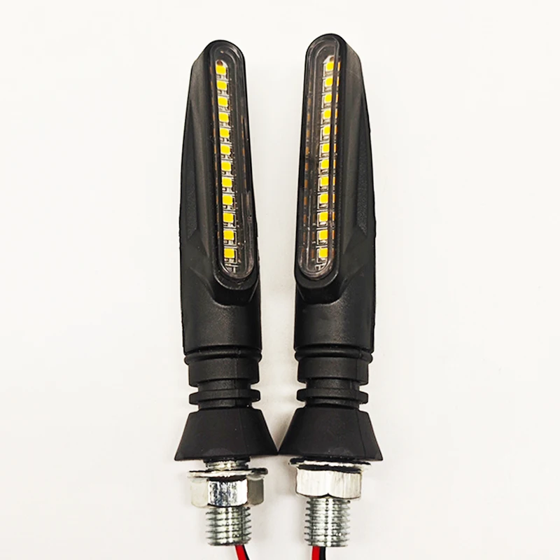 12V LED Straight Bar Turn Signals, E-bike Motorcycle Replacement Accessories