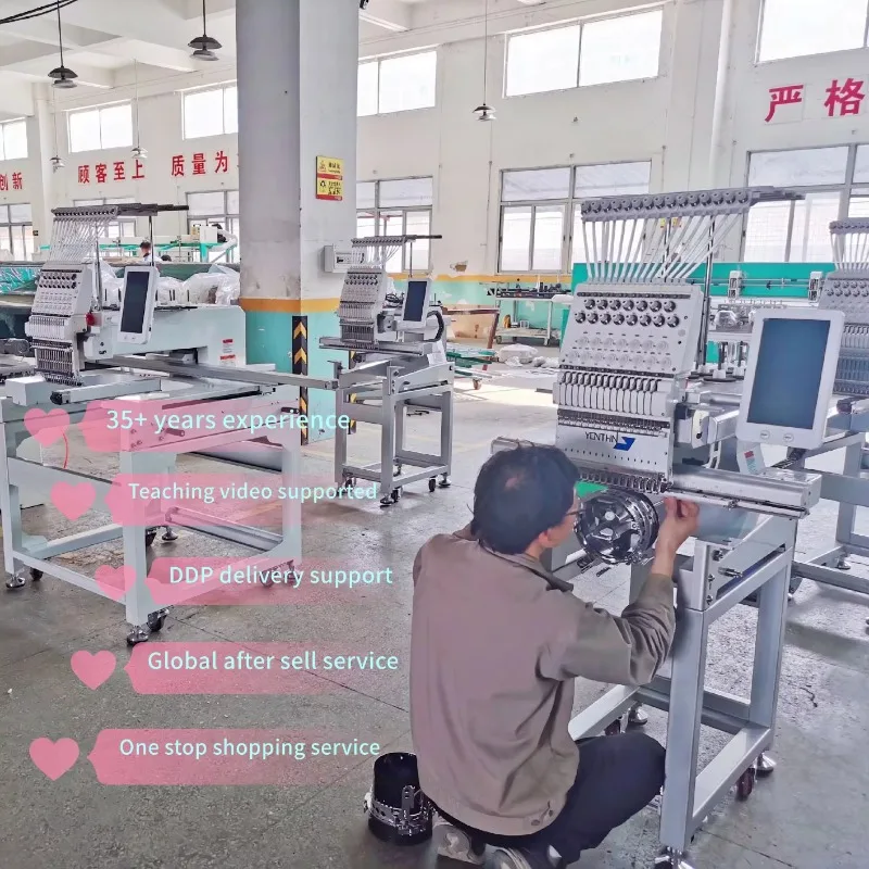 Customized High Quality Single Head Embroidery Machine Computerized Multi-Function Cap/T-Shirt/Uniform/Flat Gear
