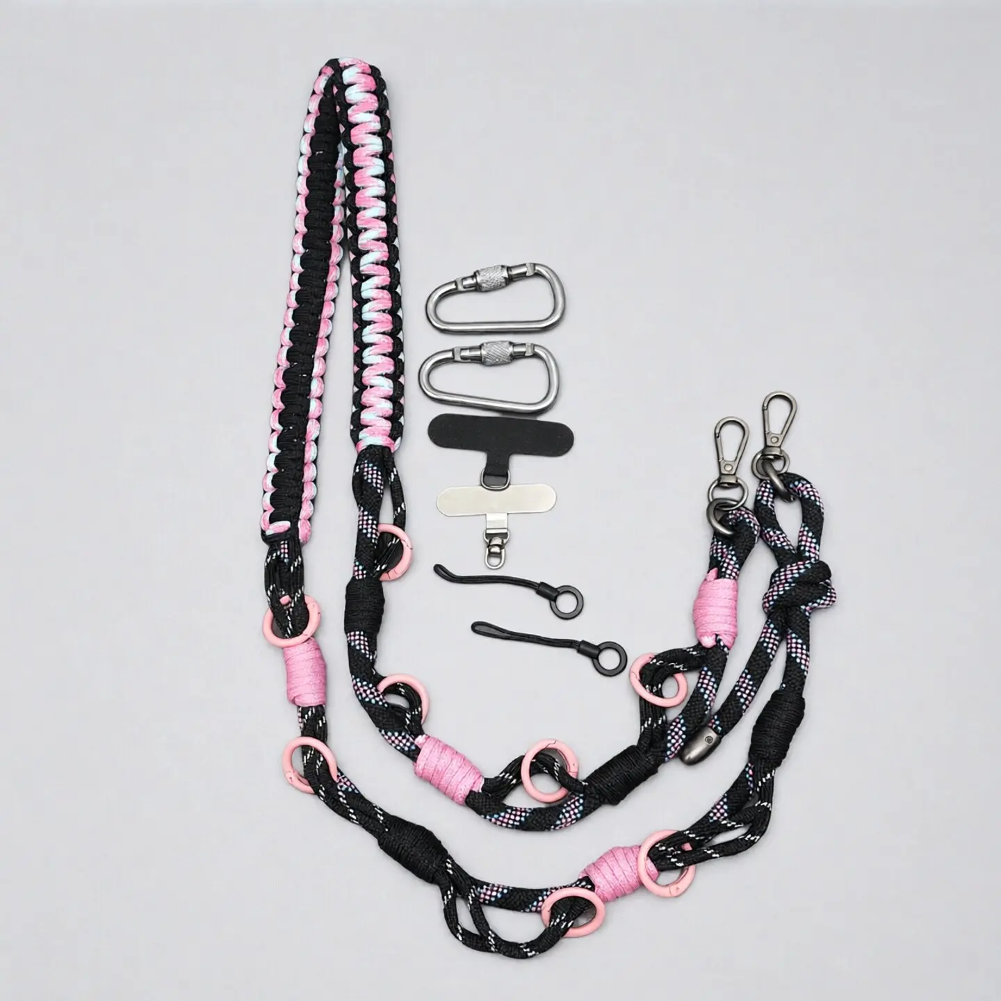 Handmade Multi-Functional Outdoor Woven Women's Bag Crossbody Strap Mobile Phone Lanyard Can Back Chain Rope