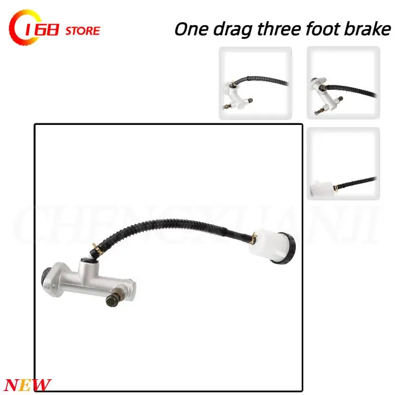 ปั๊มเบรกหลังมอเตอร์ไซค์คุณภาพสูง แบบไฮดรอลิก พร้อมอุปกรณ์ดัดแปลงและฝาปิดน้ำมัน