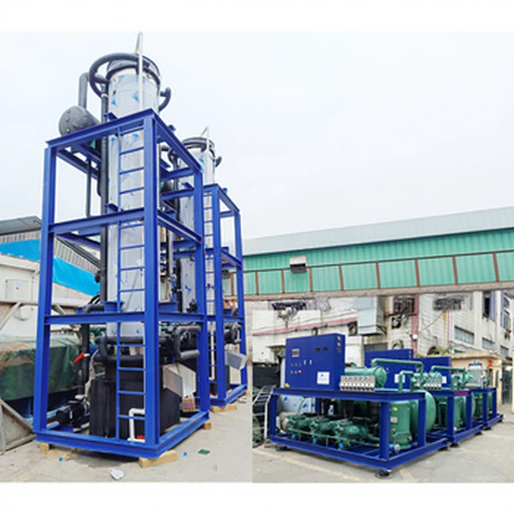 10T 15t 20t 25t 30 Tons Tube Ice Maker Shenzhen LIER Manufacturer Water Cooling Condenser
