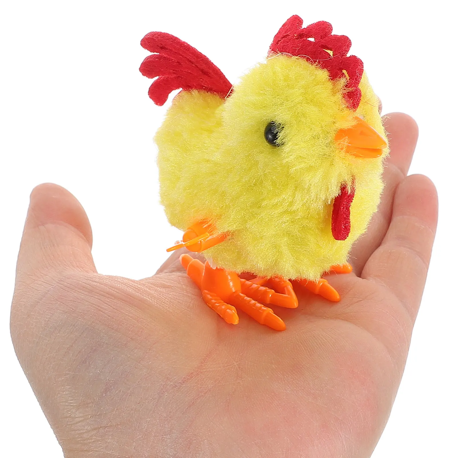 

5Pcs Wind Up Chick Cute Jumping Clockwork Goodie Bags Party Favor Classroom Prizes Interactive Play Chicken Walking Toy