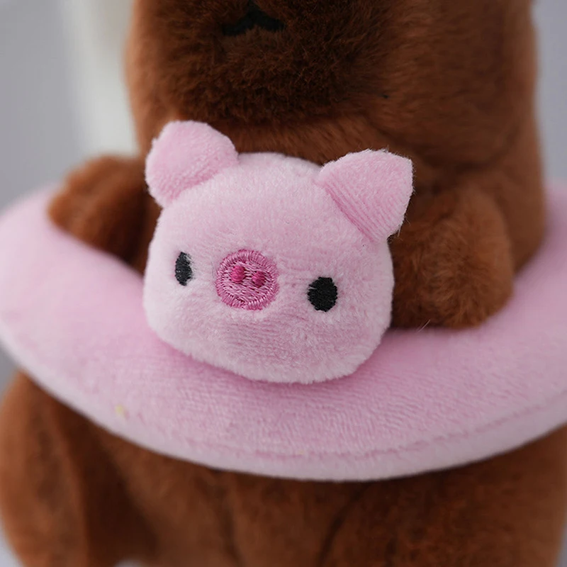 Cute Cartoon Capybara Pendant Plush Toy Doll Bag Hanging Ornaments Cute Kapila Keychain Doll Car Pendant Desktop Doll Ornaments