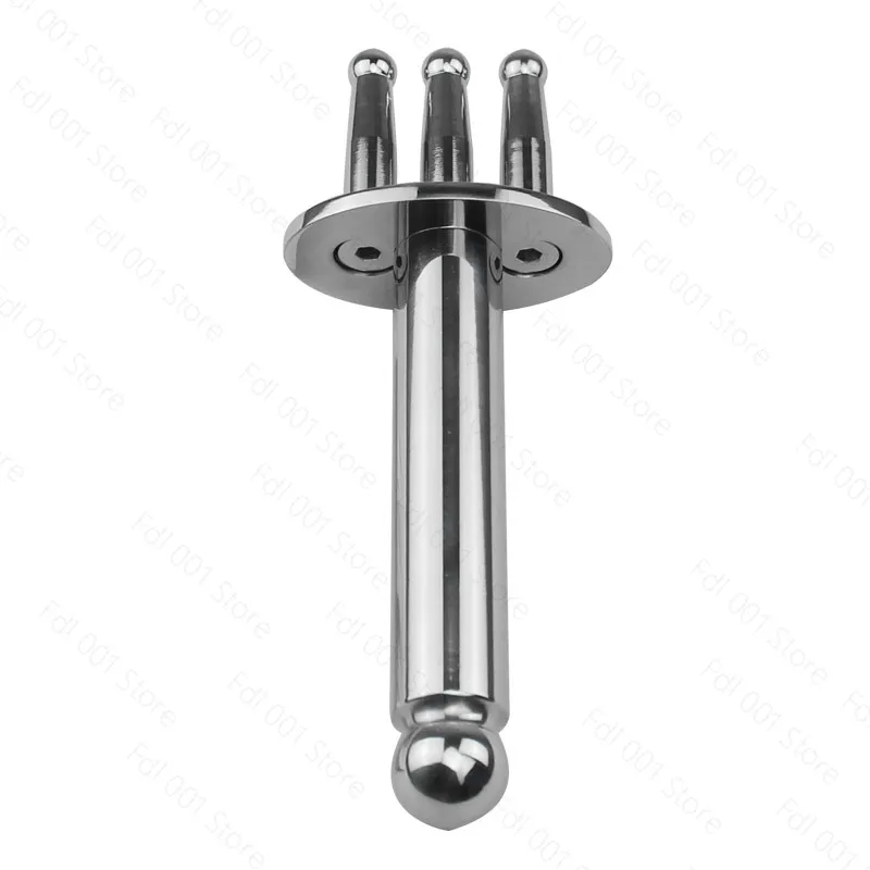 3 Fork Magnetic Therapy Stick 304 Stainless Steel Meridian Point Magnetic Massage Stick for Clearing Lymphatic Forks