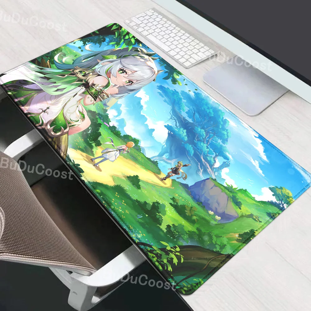 

Xxl Genshin Impact Gamer mousepads Nahida mouse pad Office Desk Pads AnimeCute Large Mousepad For Computer Mouse Mats Gaming Mat