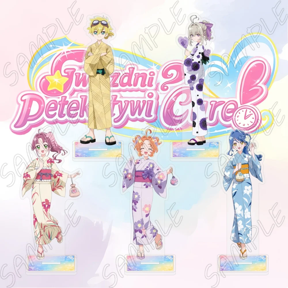 Anime Star Detective Precure! Acrylic Stand Figure 15cm Kawaii Yukata Summer Festival Model Plate Standee Desktop Decor Keychain
