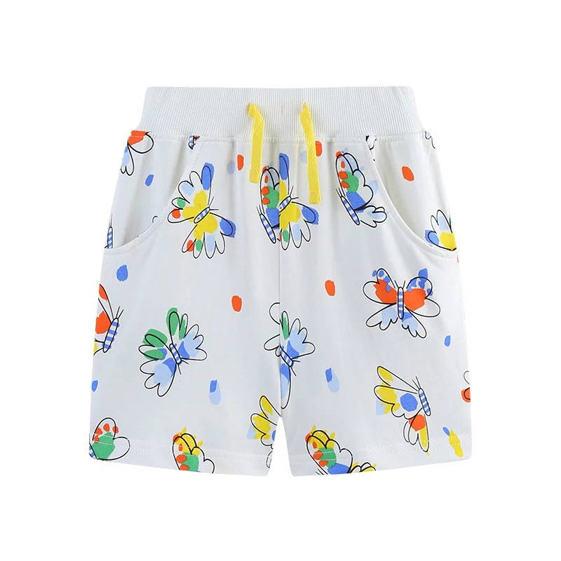 

Butterflies Summer Children's Shorts 2-7T Kids Drawstring Design Trousers Pants for Boys & Girls Baby Clothes Short Pants