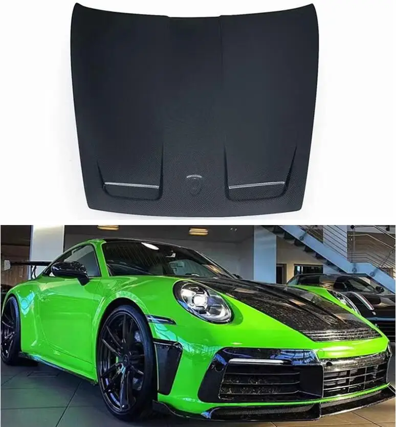 

Carbon Fiber Front Bumper Engine Hood Bonnet Vent Cover For Porsche 911 992 2019 2020 2021 2022 2023