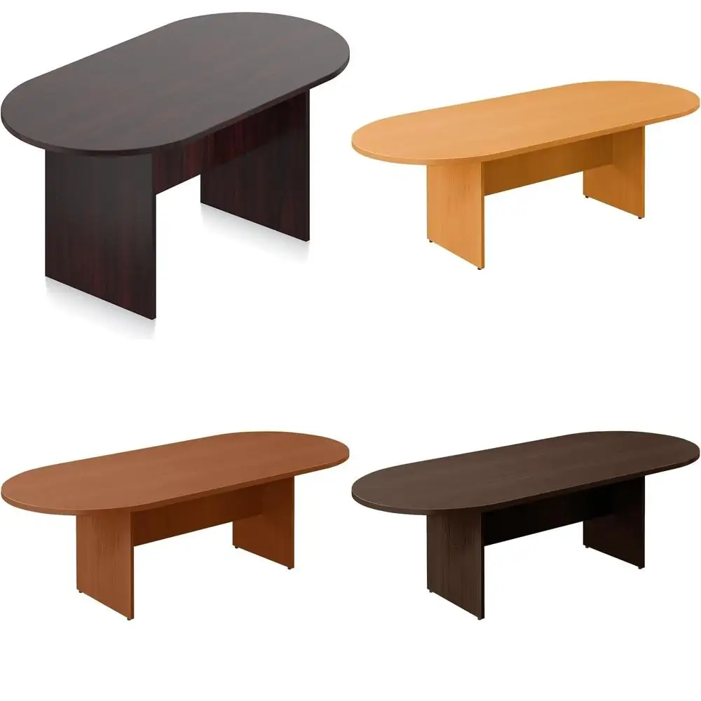 

Угловые конференц-столы на 6 мест — 183x91 см — Ламинированные столы для совещаний — Прочная офисная мебель для совместной работы