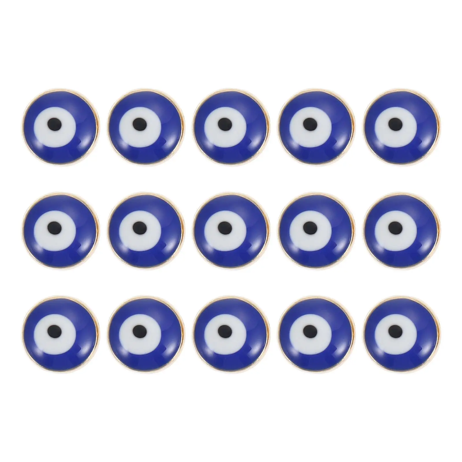 50Pcs Evil Eye Pendants Unique Design Alloy Material DIY Accessories Jewelry Making Decorative Evil Eye Decor DIY Bead Material