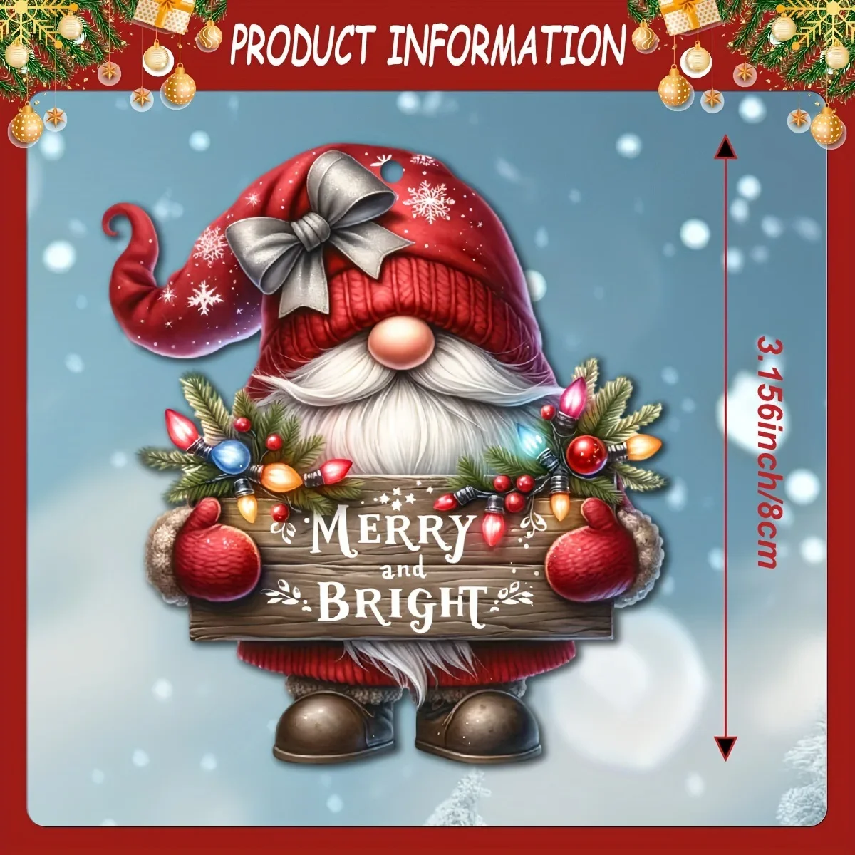 

New wooden Christmas elves Christmas tree decorations Christmas home decoration pendants, New year's eve decorations