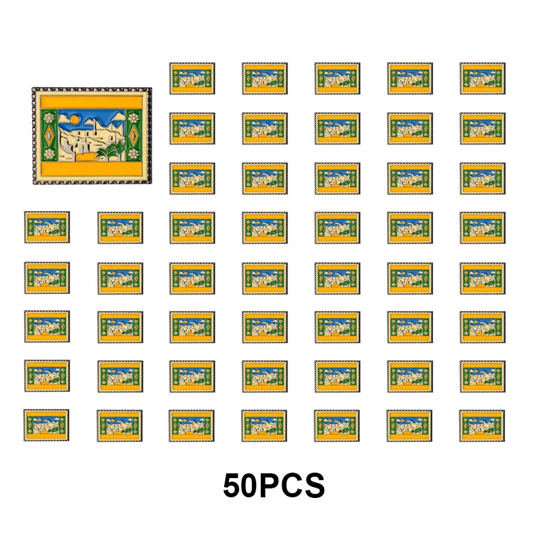 1-5-10-50-100PCS Saudi Arabia Mobile Phone 3M Sticker Badge Metal Pin Broooches Pins