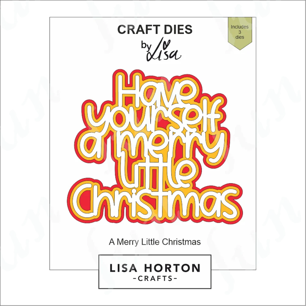 

Merry Little Christmas Die Set Scrapbooking Die Cutting Dies New Arrival Album Embossing Template Stencil for Painting Mold