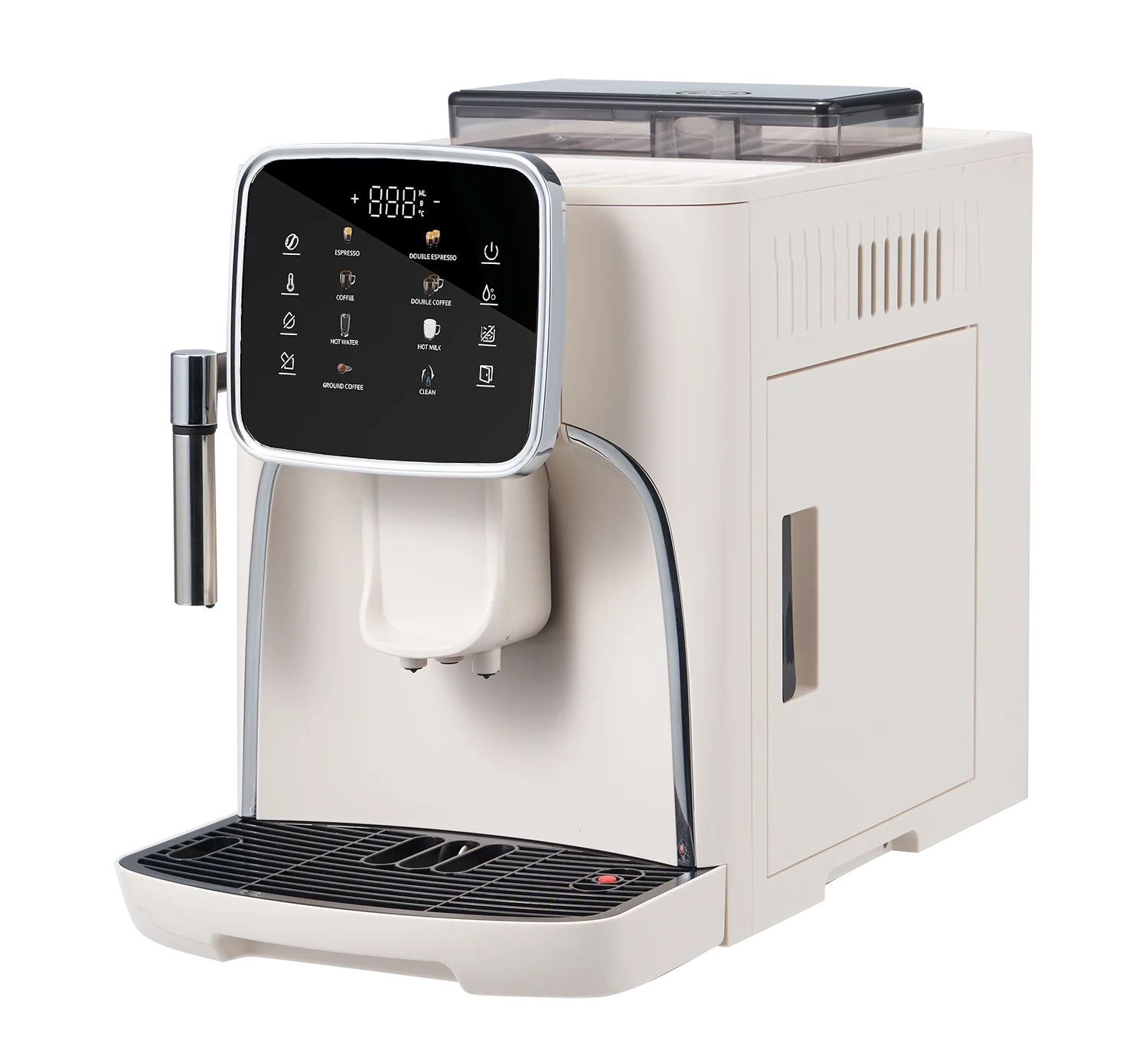 Home Use Colorful Touch Panel Bean To Cup Cappuccino Latte Electric Fully Automatic Coffee Maker  Machine