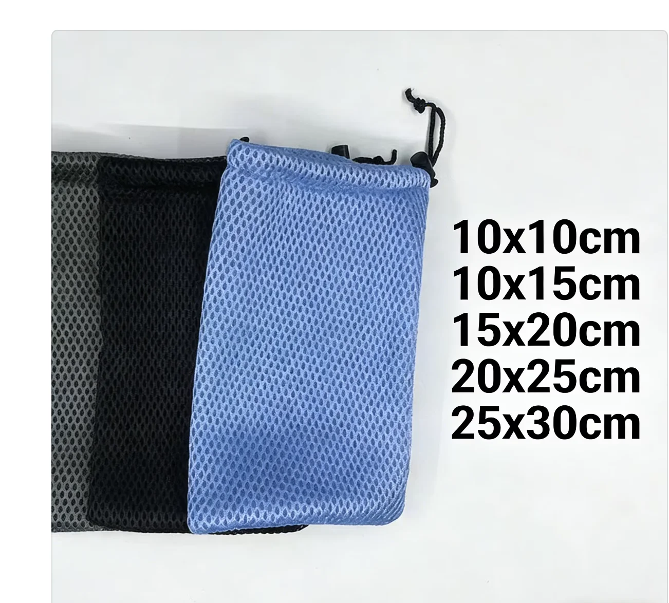 Nylon Mesh Drawstring Storage Pouch Bag Multi Purpose Travel & Outdoor Activity Pouch for Digital Products Features