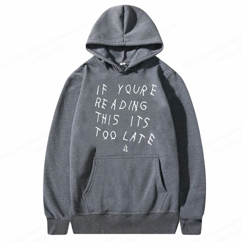 Men\'s Fashion Oversized Hooded Sweatshirts Gothic Pullovers Boy Coats Women Sweats Men\'s Clothes For Teens Rapper Drake Hoodie