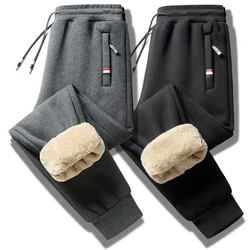 Men's Winter Lamb Wool Thickened Warm Sportswear Men's New Casual Drawstring Jogging Pants Men's High-Quality Cotton Pants