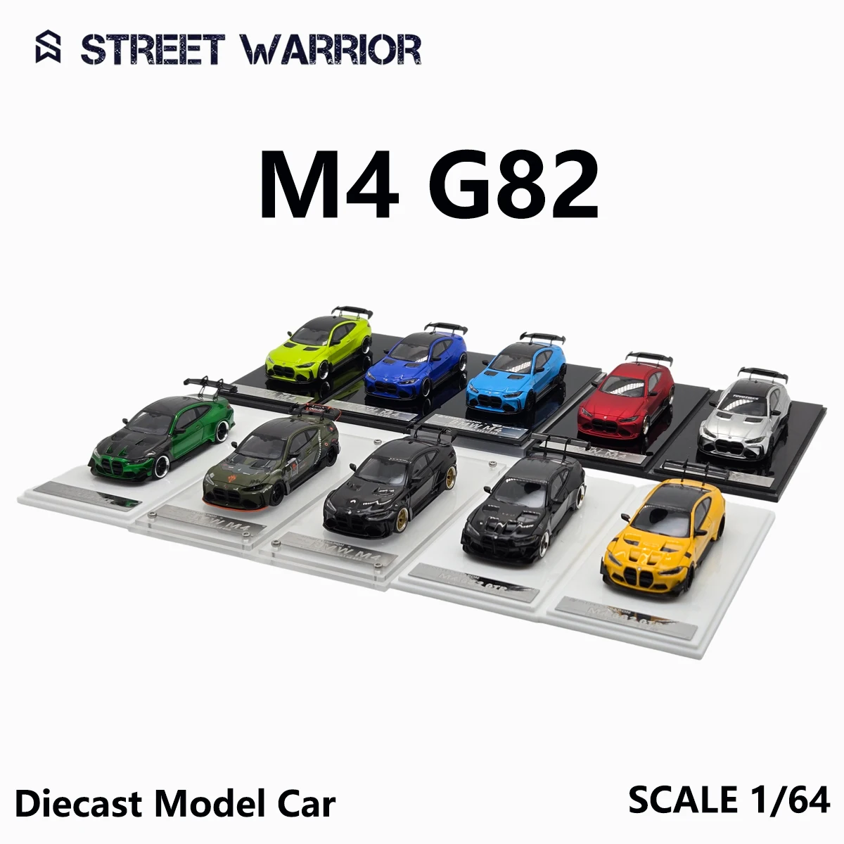 Street Warrior 1:64 M4 G82 GTR Widebody Full Carbon Fiber Set APAxpo2025 Diecast Model Car In Stock