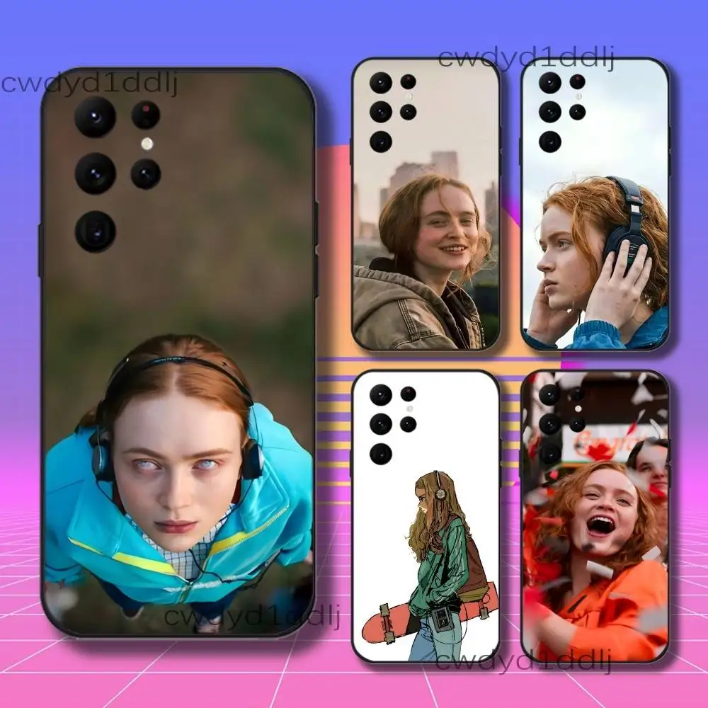 

M-Max Mayfield Sadie Sink ST5 Phone Case For Samsung S10,S21,FE,S21 ,S26,S25,S24,S23,Ultra,S9,S22,Plus Black Shockproof Silicone