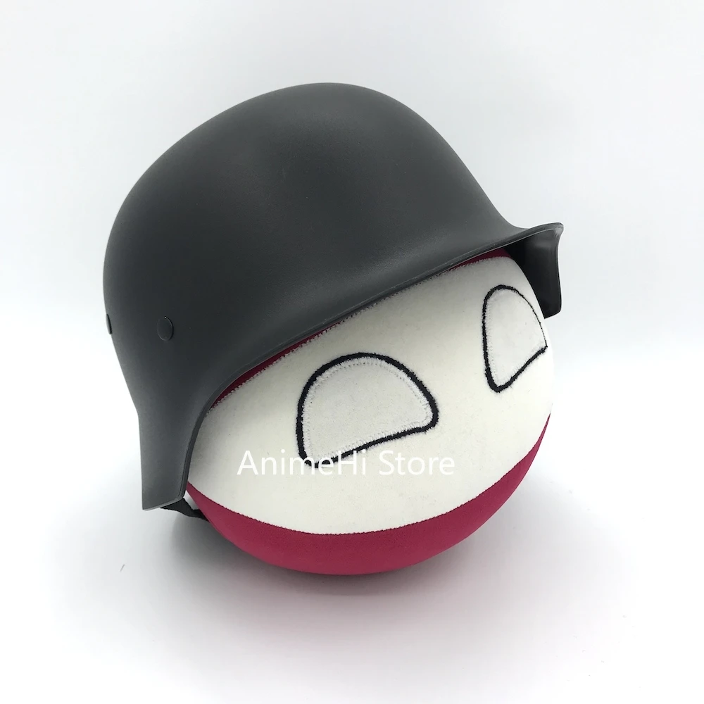 Austria Ball and M35 Helmet Doll AUT countryballs plushies Cosplay Polandball Plush Toy for Gift 20CM