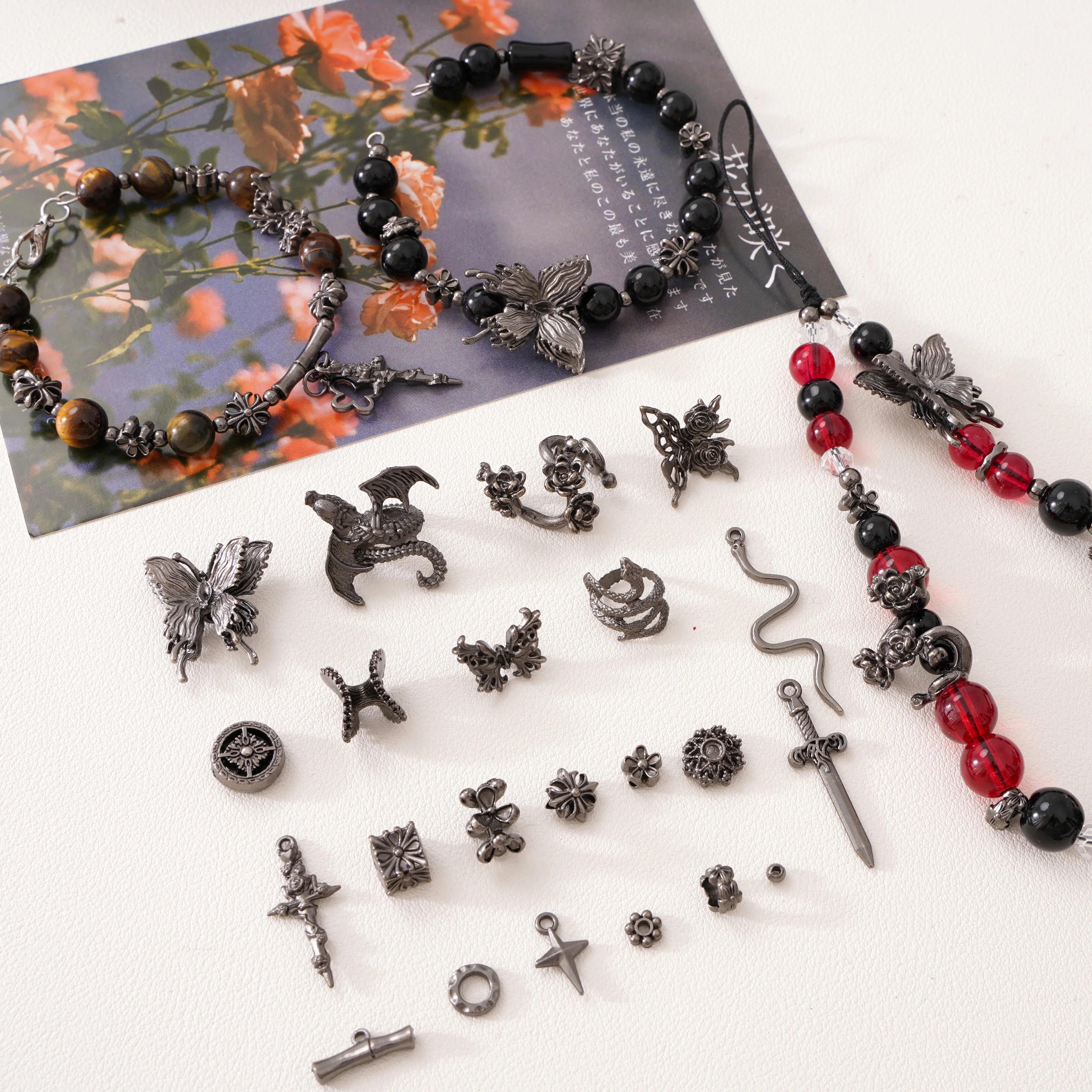 Bead Caps For Jewelry Making Charm DIY Spacer Beads Jewelry Findings Vintage Tibetan Silver Components Handmade Accessories image 6