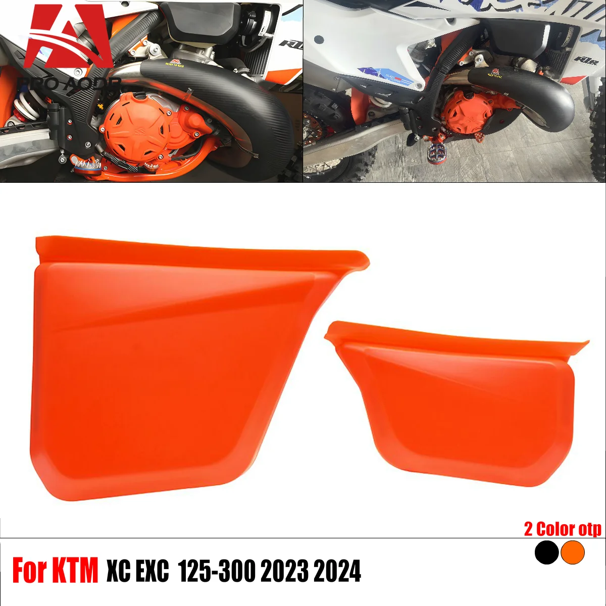 

For KTM 2024 EXC 300 EXC 250 EXC 150 XC 250 XC 300 2023-2024 Reliable Durable Motorcycle Oil Tank Left Right Protective Covers