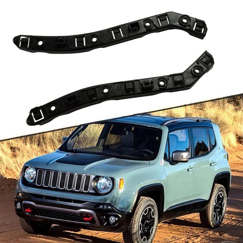 

2PCS Car Front Bumper Bracket Retainer Mounting Braces Replacement Left&Right For Jeep Renegade