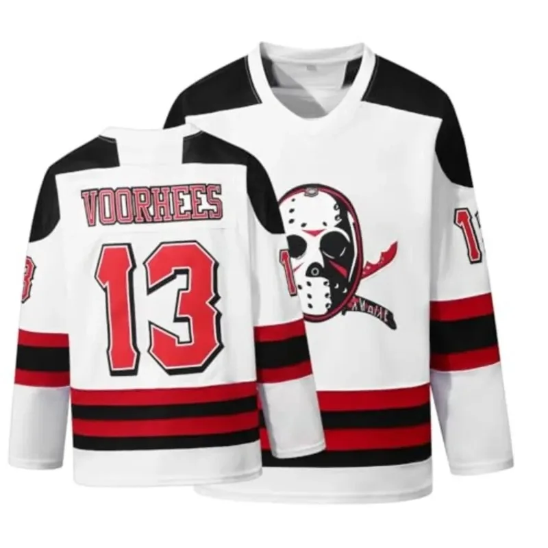 Movie Inspired Masked Figure 13 Number Ice Hockey Jersey Halloween 3D Print Family Matching Adults Kids Party Daily Casual Top