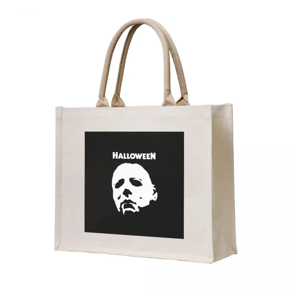 

Halloween Holiday Scared Horror Design Tote Bag hand bag foldable reusable bag shopping logo Woman shopper