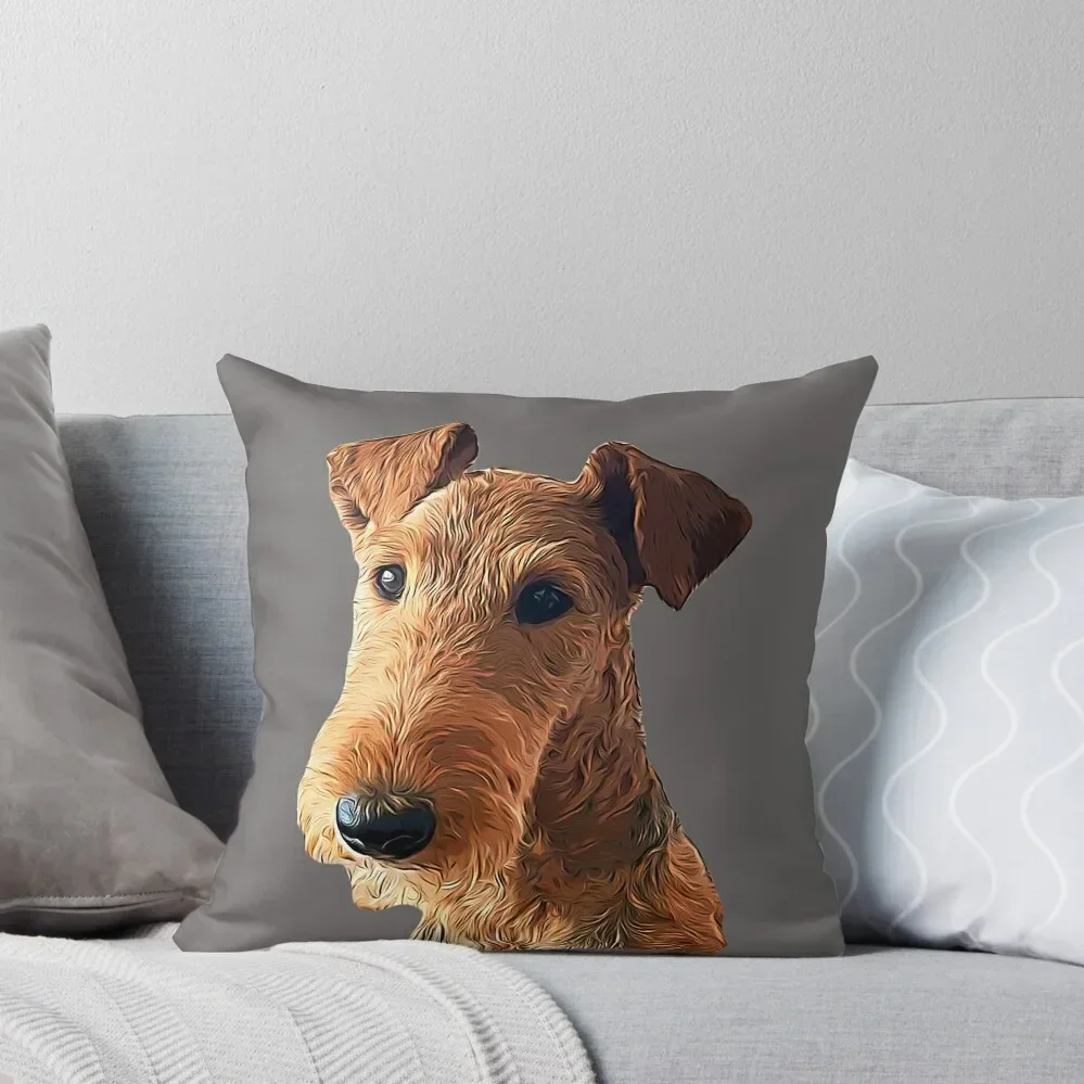 

Airedale Terrier Head Art Throw Pillow Sofa Cushions Cover autumn pillowcase Decorative Cushions pillow