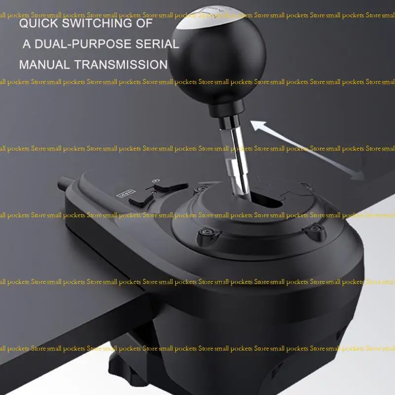 R1WD ชุดเกียร์จำลอง 6+1 เกียร์ พร้อมระบบถอยหลัง ปุ่มเบรกมือ เชื่อมต่อคอมพิวเตอร์โดยตรง ดีไซน์ยึดแน่น ปลอดภัยสำหรับการเล่นเกม